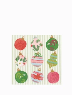 Disposable Napkins*3rd Party Other Painted Ornaments Cocktail Napkins 20pk