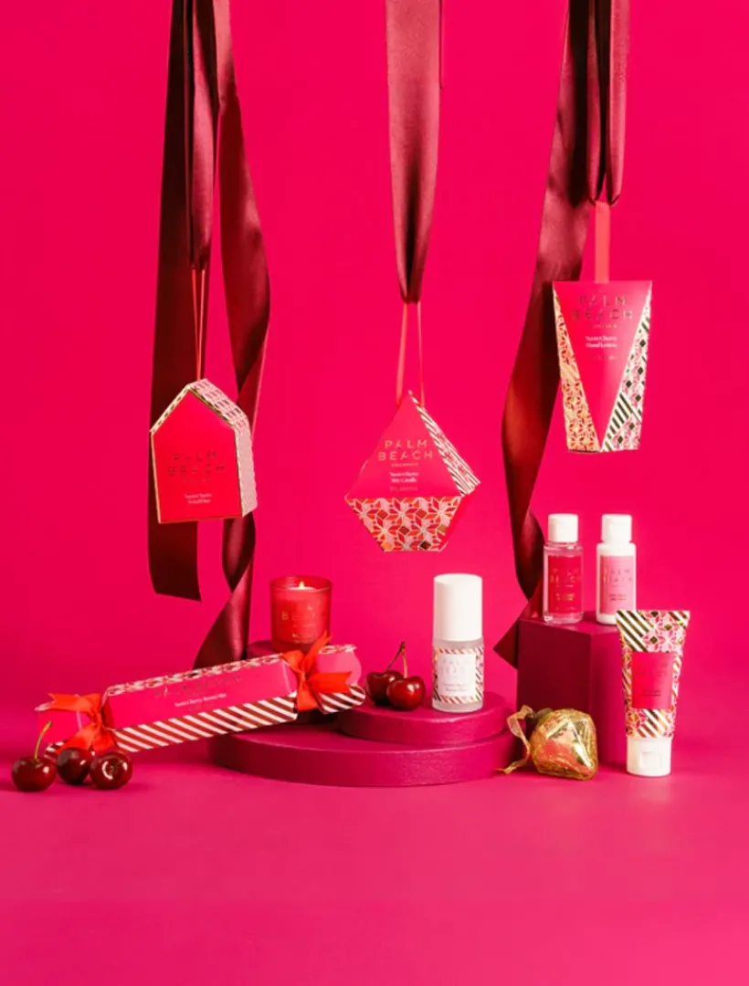 Palm Beach|Scented Candles*Palm Beach Hanging Bauble Mini Candle Neon Cherry 50G - FINAL SALE