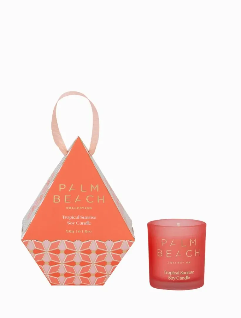 Palm Beach|Scented Candles*Palm Beach Hanging Bauble Mini Candle Tropical Sunrise 50G - FINAL SALE