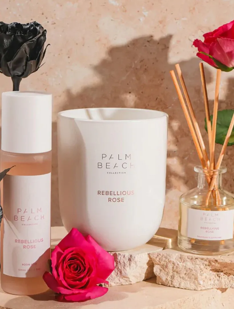 Palm Beach|Scented Candles*Palm Beach Standard Candle Rebellious Rose