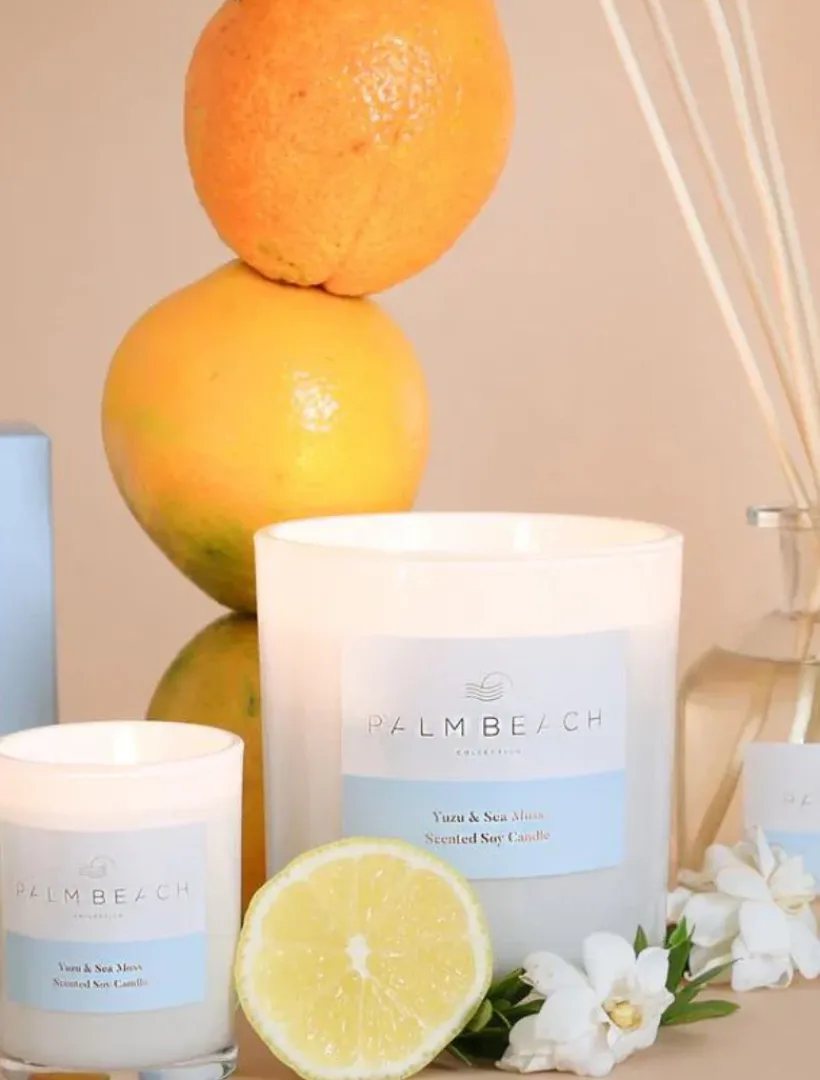Palm Beach|Scented Candles*Palm Beach Yuzu and Sea Moss Candle 420G