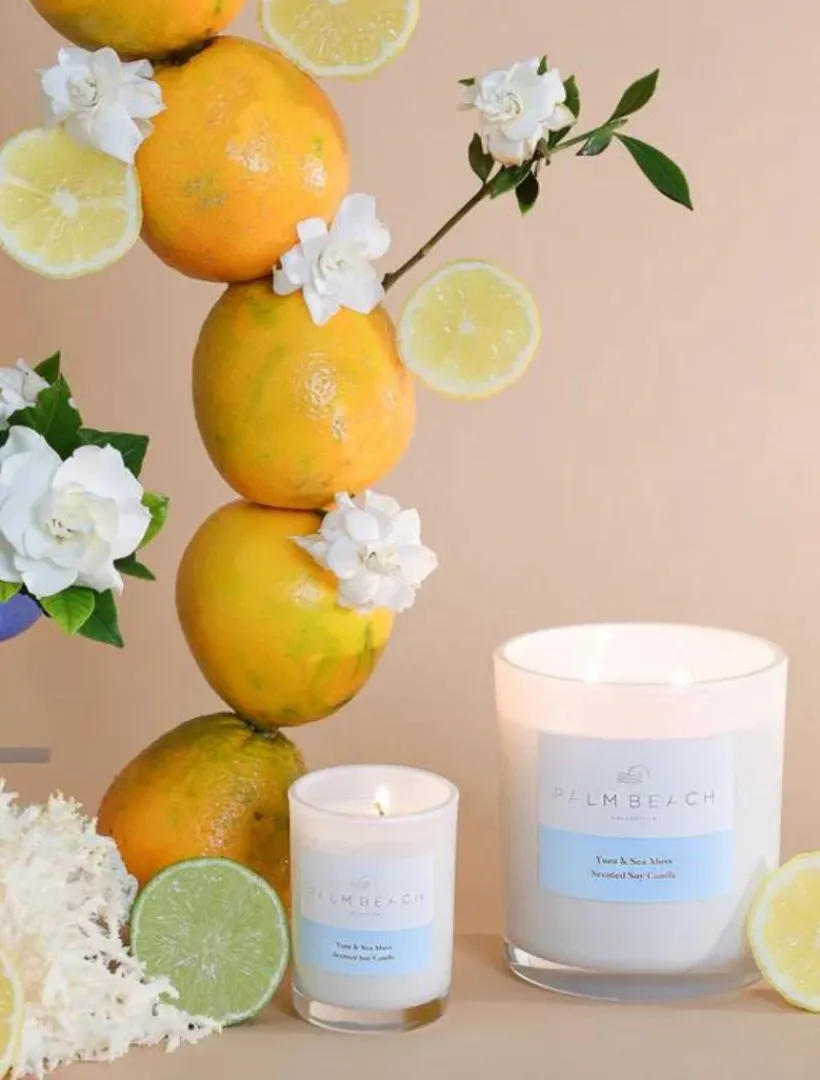 Palm Beach|Scented Candles*Palm Beach Yuzu and Sea Moss Candle 420G