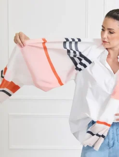 Fashion Scarves|Scarves*Zjoosh Panama Scarf Beige Orange Black
