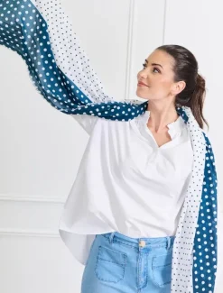 Fashion Scarves|Scarves*Zjoosh Panama Scarf Polka Dot