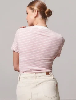 Shirts And Tops*Zjoosh Paris Striped Tee - FINAL SALE Pink