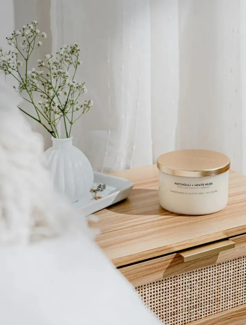 Scented Candles*3rd Party Other Patchouli u0026 White Musk Soy Candle