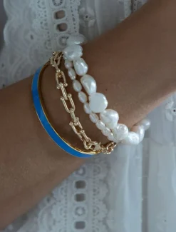 Pearl Jewellery|Bangles And Bracelets*Zjoosh Pearl Bracelet Silver Bean