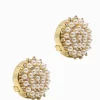 Pearl Jewellery*Zjoosh Pearl Crystal Button Covers Set of 2