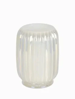 Tea Lights & Candle Holders*3rd Party Other Pearl Ribbed Glass Tealight Holder Large