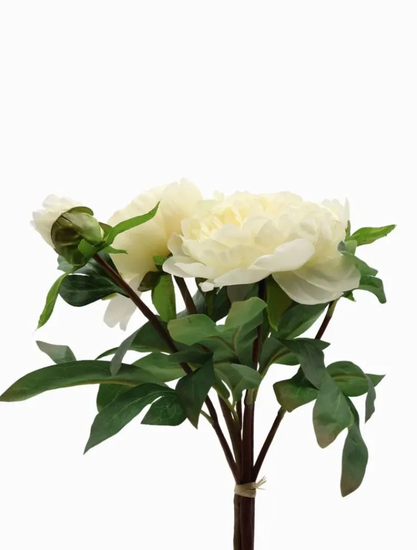 Flowers*Zjoosh Peony Bouquet 32cm Ivory