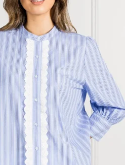 Shirts And Tops*Zjoosh Pippa Striped Blouse - FINAL SALE Blue