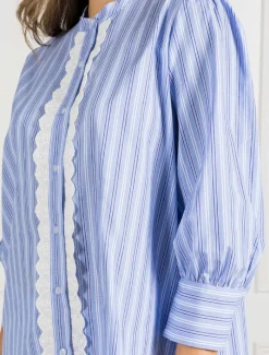Shirts And Tops*Zjoosh Pippa Striped Blouse - FINAL SALE Blue