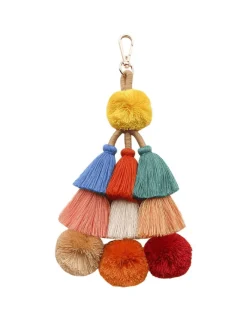 Key Rings*Zjoosh Pom Pom Bag Charm