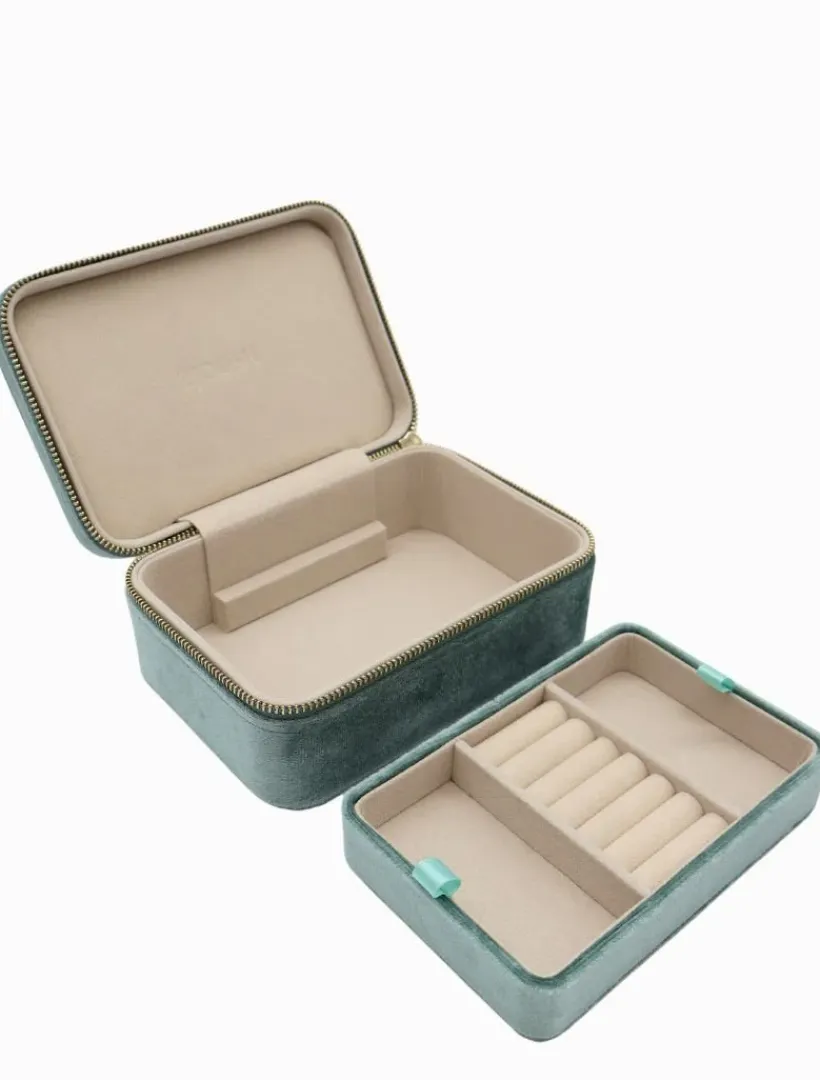 Jewellery Storage|Jewellery And Trinket Boxes*Zjoosh Rectangle Jewellery Case Sage