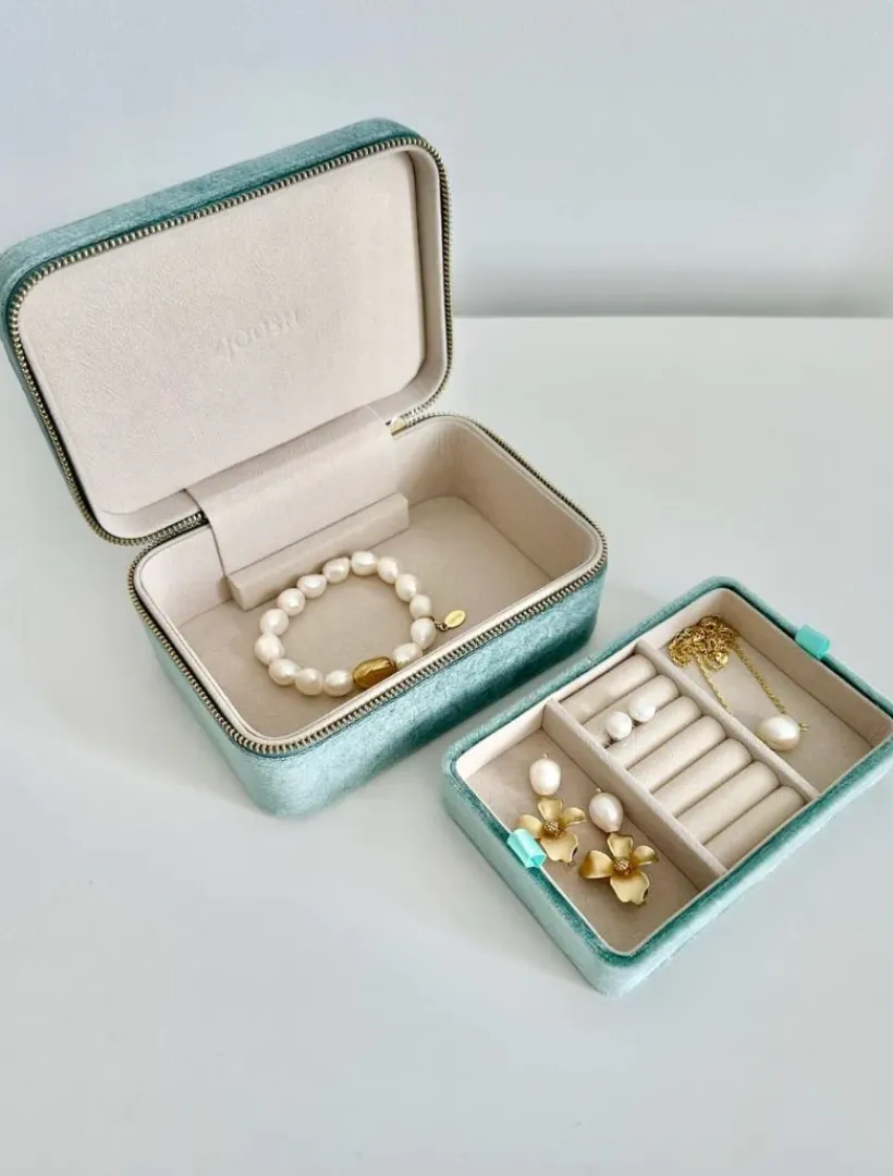 Jewellery Storage|Jewellery And Trinket Boxes*Zjoosh Rectangle Jewellery Case Sage