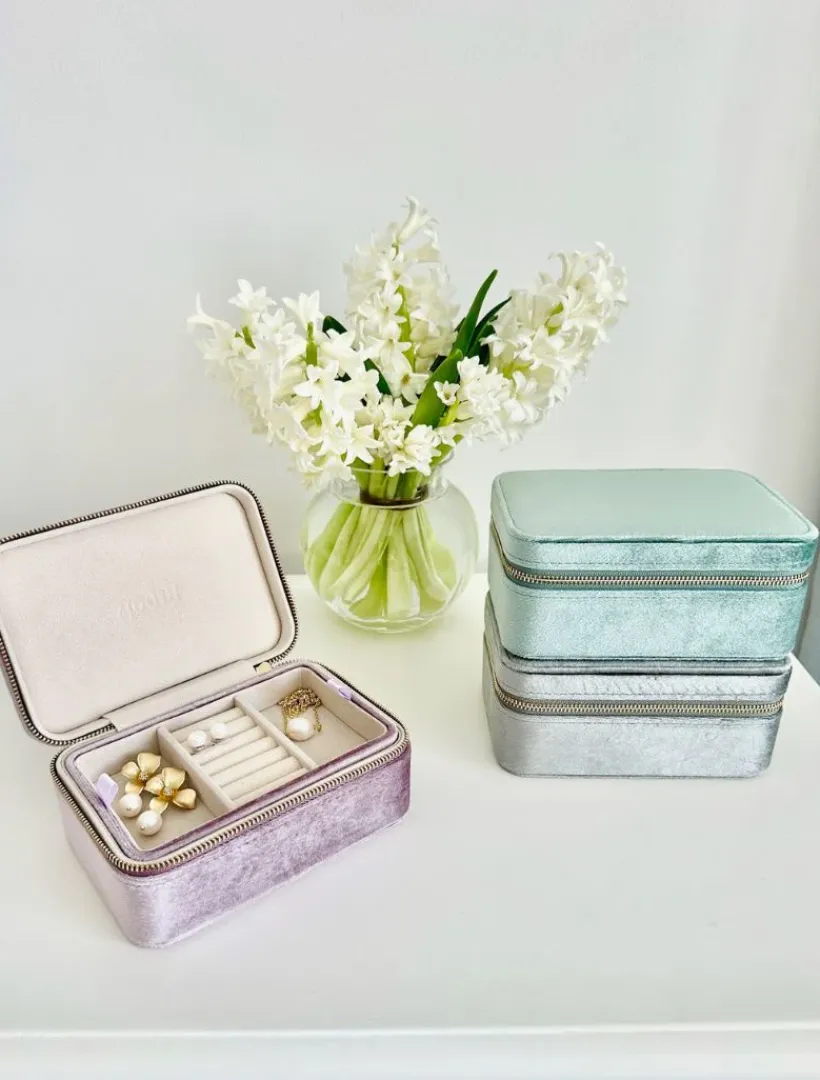 Jewellery Storage|Jewellery And Trinket Boxes*Zjoosh Rectangle Jewellery Case Lilac