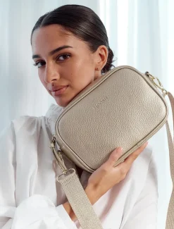 Cross Body Bags|Ruby Cross Body Collection*Zjoosh Ruby Sports Cross Body Bag Gold
