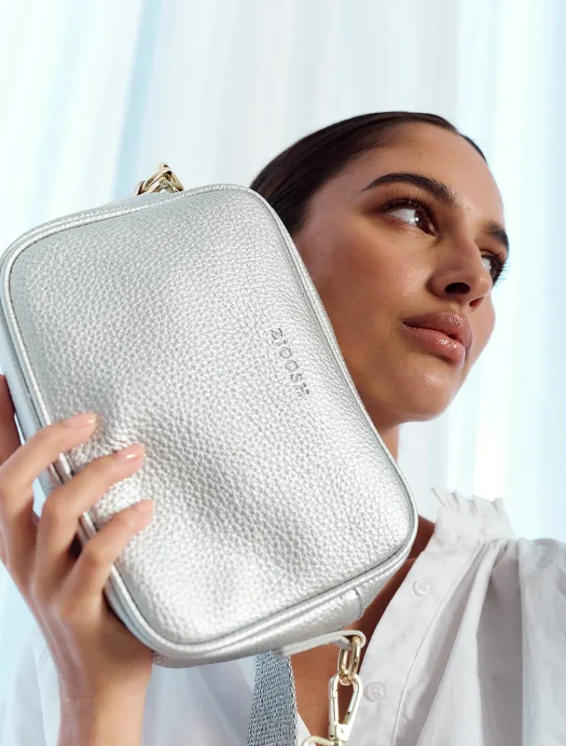 Cross Body Bags|Ruby Cross Body Collection*Zjoosh Ruby Sports Cross Body Bag Silver