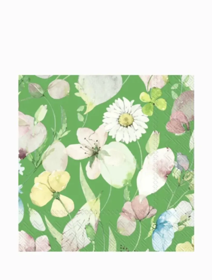 Disposable Napkins*3rd Party Other Sada Apple Green Lunch Napkins 20pk