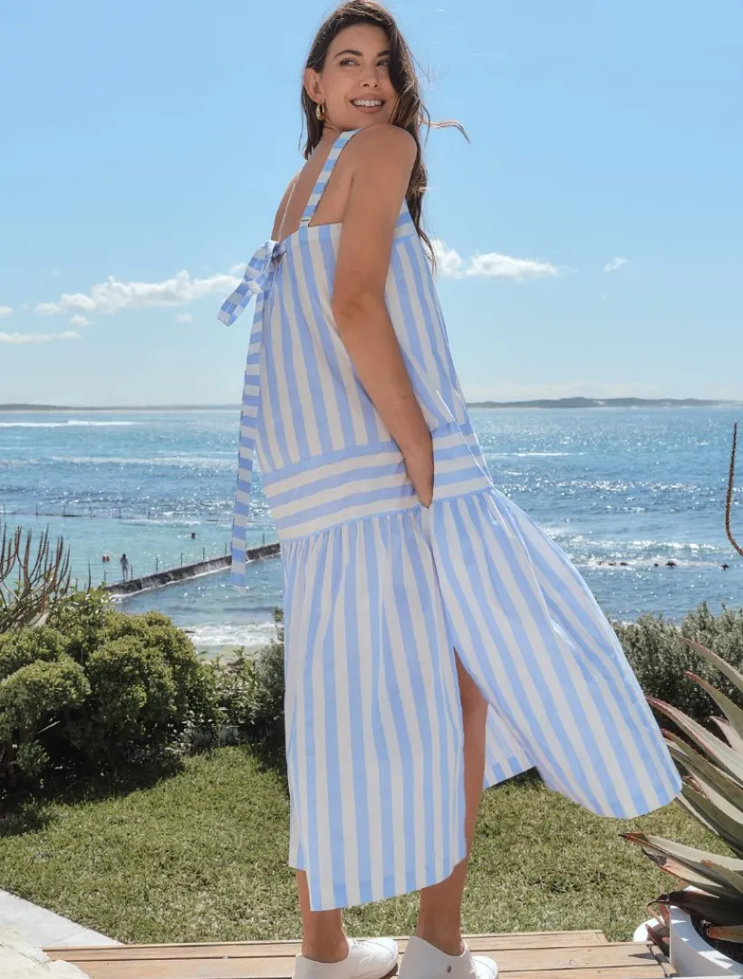 Dresses*Zjoosh Sarah Striped Sundress - FINAL SALE Blue