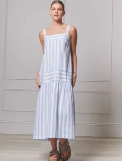 Dresses*Zjoosh Sarah Striped Sundress - FINAL SALE Blue