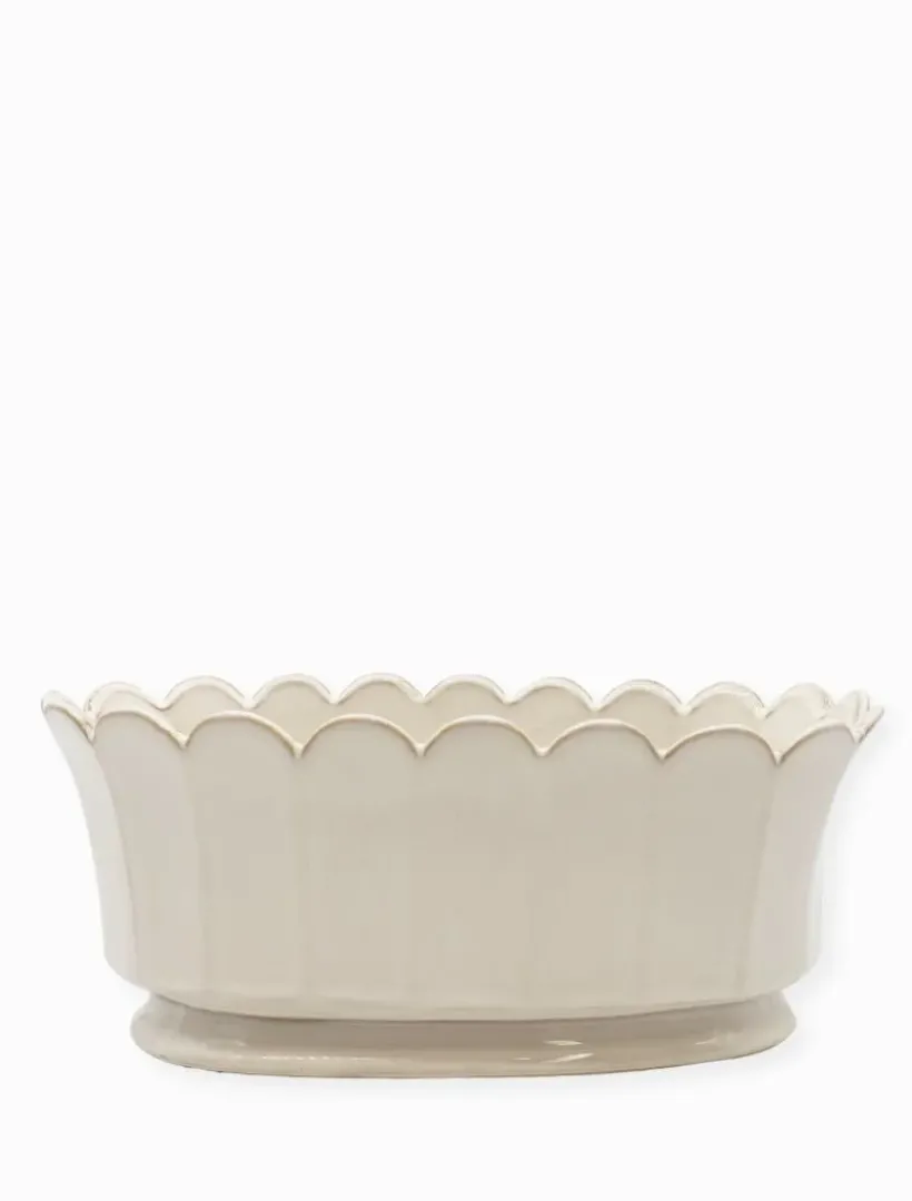 Vases & Pots|Ceramics*Zjoosh Scallop Planter White