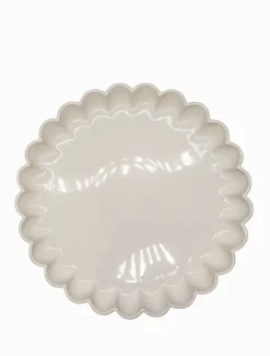 Ceramics*Zjoosh Scallop Platter Large White