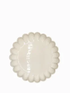 Ceramics*Zjoosh Scallop Platter Medium White