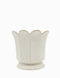 Vases & Pots|Ceramics*Zjoosh Scalloped Pot Large White
