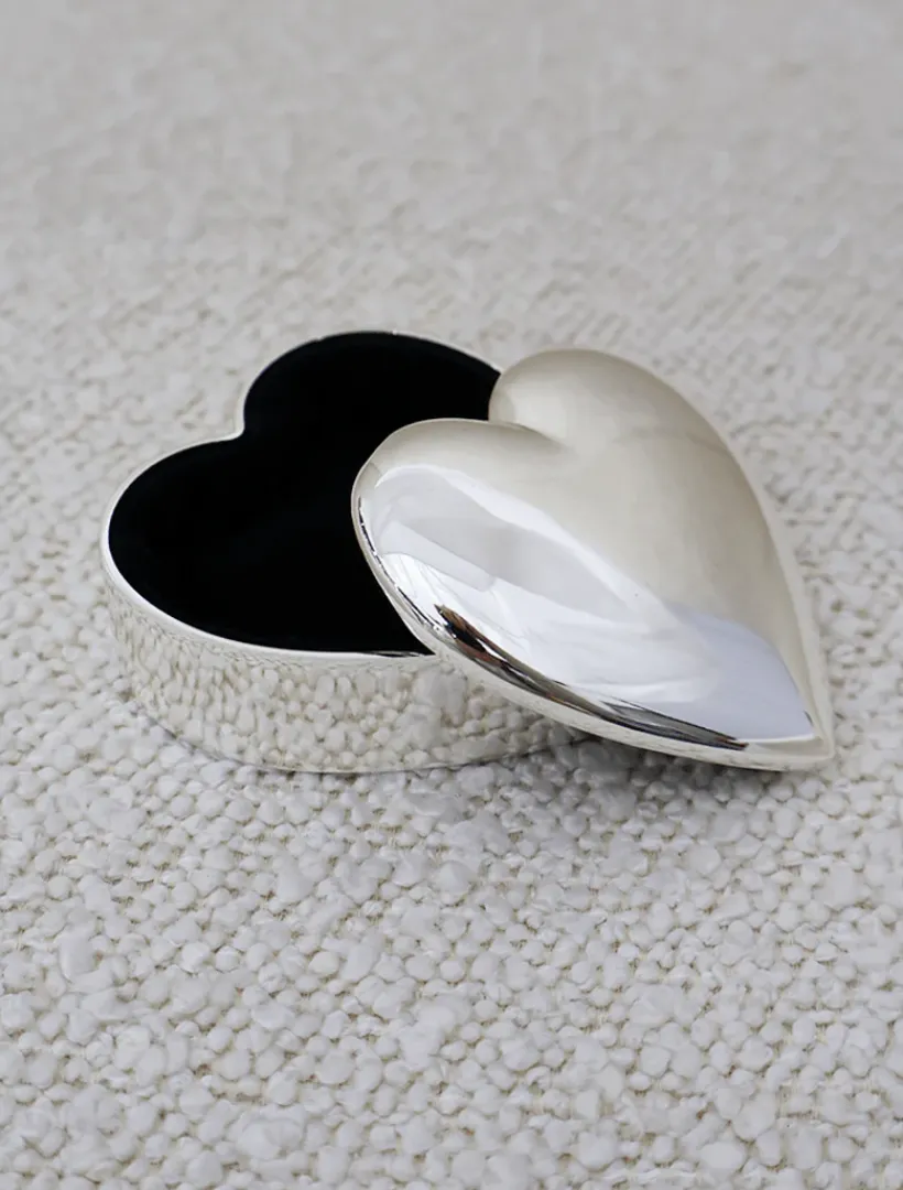 Jewellery Storage|Jewellery And Trinket Boxes*Zjoosh Silver Plated Heart Box