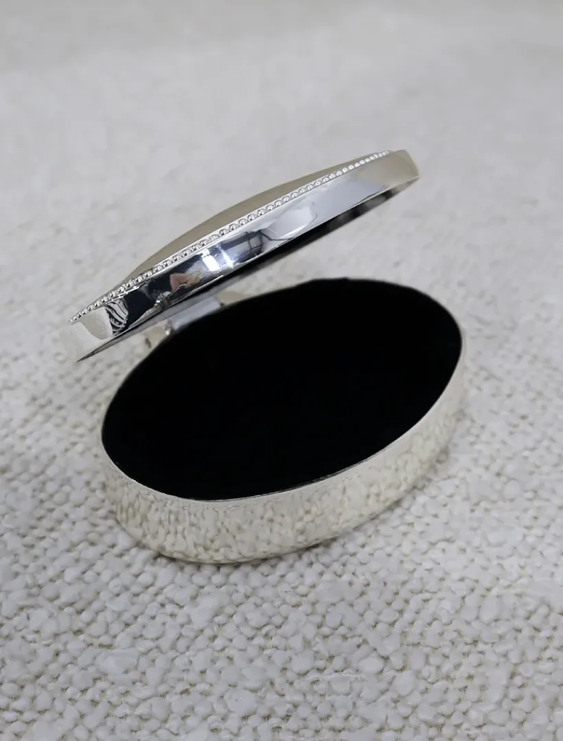 Jewellery Storage|Jewellery And Trinket Boxes*Zjoosh Silver Plated Oval Box