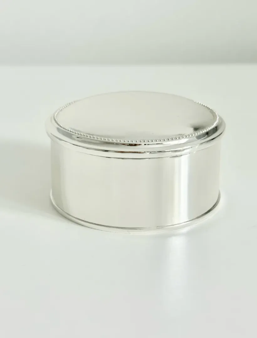 Jewellery Storage|Jewellery And Trinket Boxes*Zjoosh Silver Plated Round Box