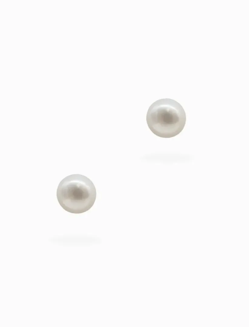 Pearl Jewellery|Earrings*Zjoosh Small Pearl Stud White