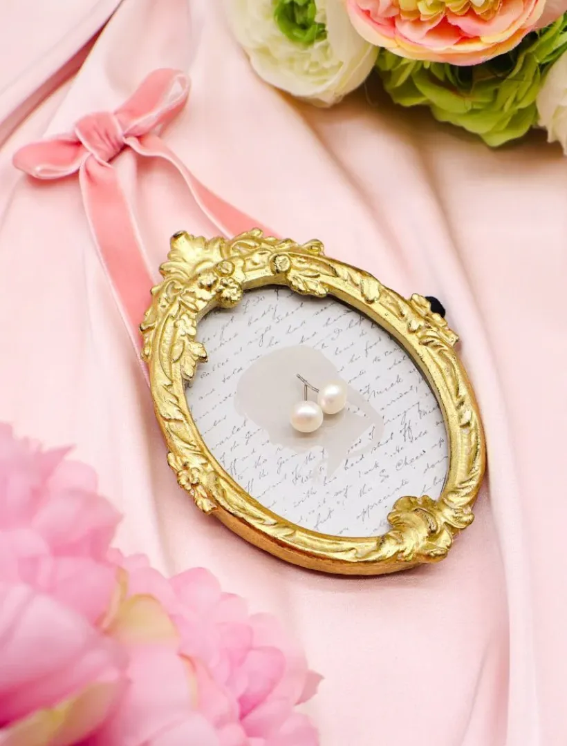 Pearl Jewellery|Earrings*Zjoosh Small Pearl Stud White