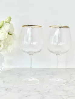 Glassware*Zjoosh Soiree Crystal Spritz Balloon s (Set of 2) Clear