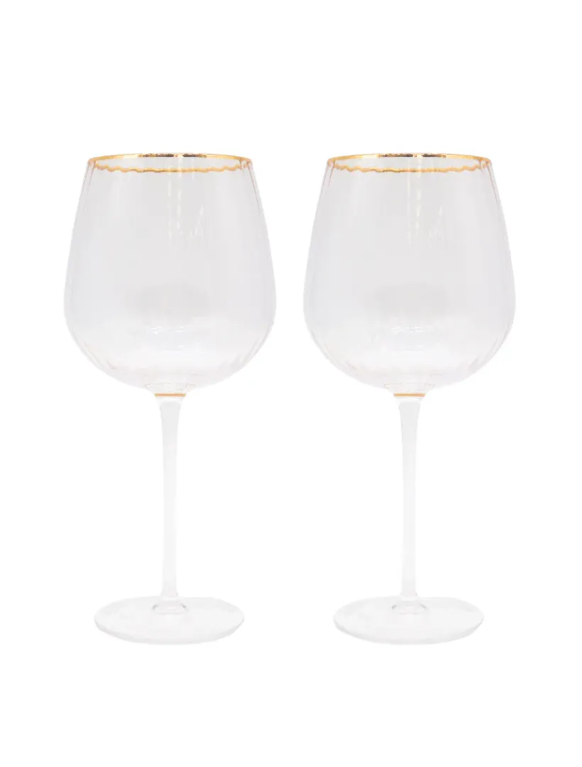 Glassware*Zjoosh Soiree Crystal Spritz Balloon s (Set of 2) Clear