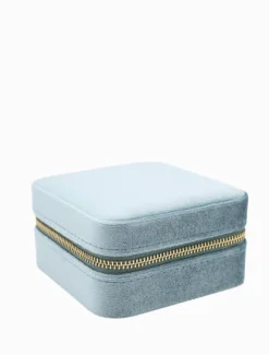 Jewellery Storage|Jewellery And Trinket Boxes*Zjoosh Square Jewellery Case Blue
