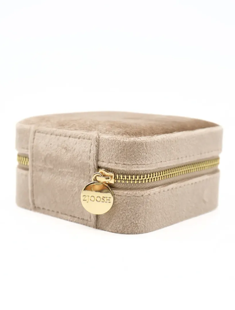 Jewellery Storage|Jewellery And Trinket Boxes*Zjoosh Square Jewellery Case Champagne