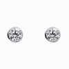 Earrings|Silver Jewellery*Ellani Ss 5Mm Wh Cz Bezel Studs