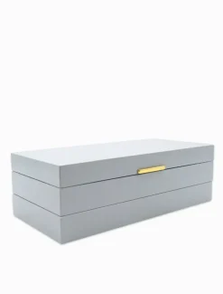 Jewellery Storage|Jewellery And Trinket Boxes*Zjoosh Stacking Lacquered Jewellery Box Large Blue