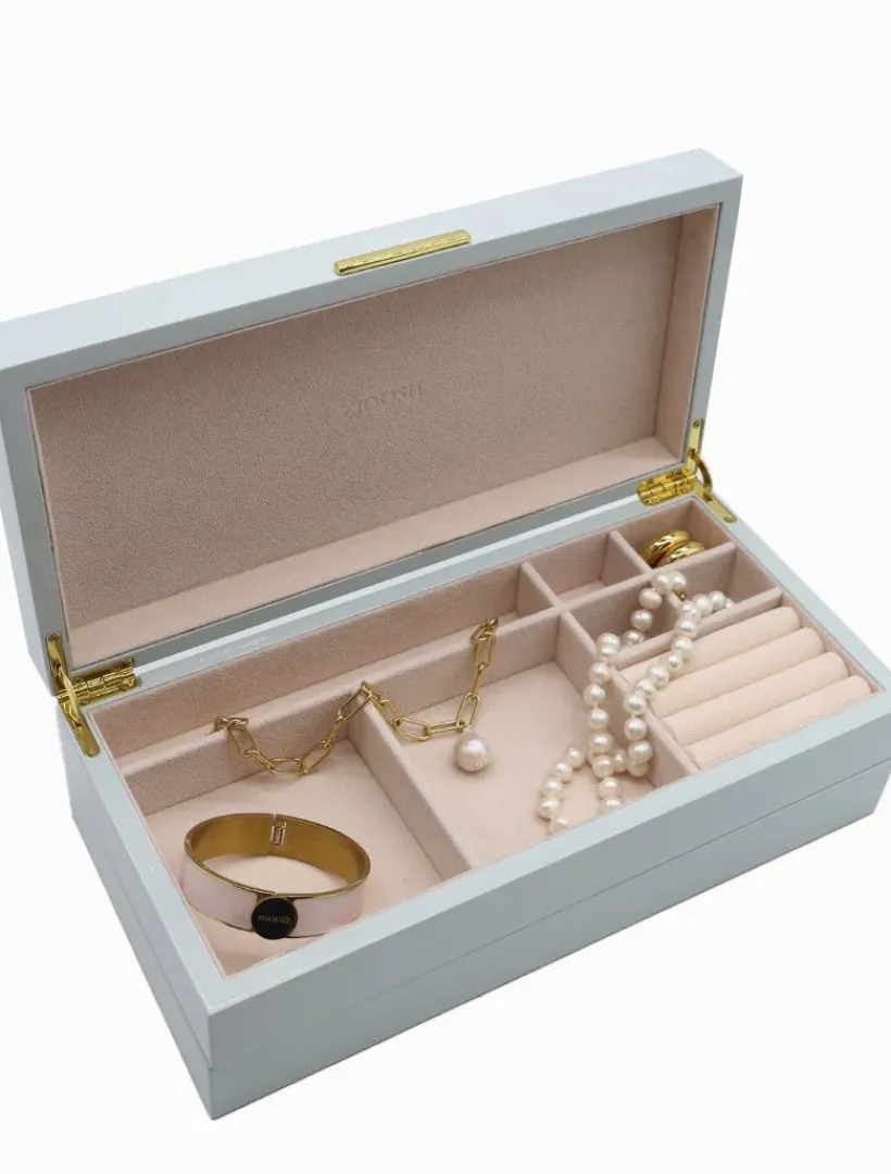 Jewellery Storage|Jewellery And Trinket Boxes*Zjoosh Stacking Lacquered Jewellery Box Large Blue
