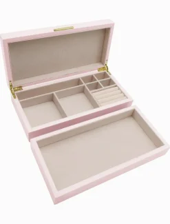 Jewellery Storage|Jewellery And Trinket Boxes*Zjoosh Stacking Lacquered Jewellery Box Large Pink