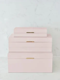 Jewellery Storage|Jewellery And Trinket Boxes*Zjoosh Stacking Lacquered Jewellery Box Large Pink