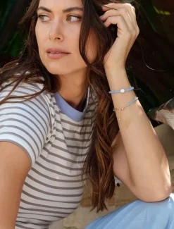 Pearl Jewellery|Bangles And Bracelets*Zjoosh Stone and Pearl Bracelet Blue