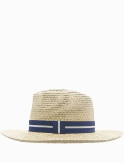 Hats & Hair Accessories*Zjoosh Summer Fedora Navy Stripe