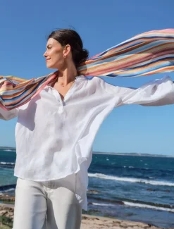 Fashion Scarves|Scarves*Zjoosh Sunday Stripes Silk Scarf
