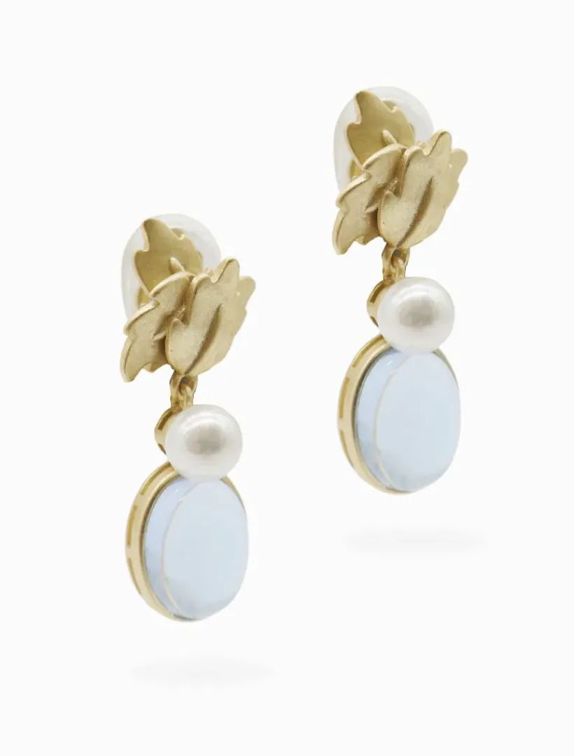 Symposium|Earrings*Zjoosh Symposium Astrid Drop Earrings Clip Ons