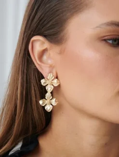 Symposium|Clip-On Earrings*Zjoosh Symposium Chain Blooms Clip Ons
