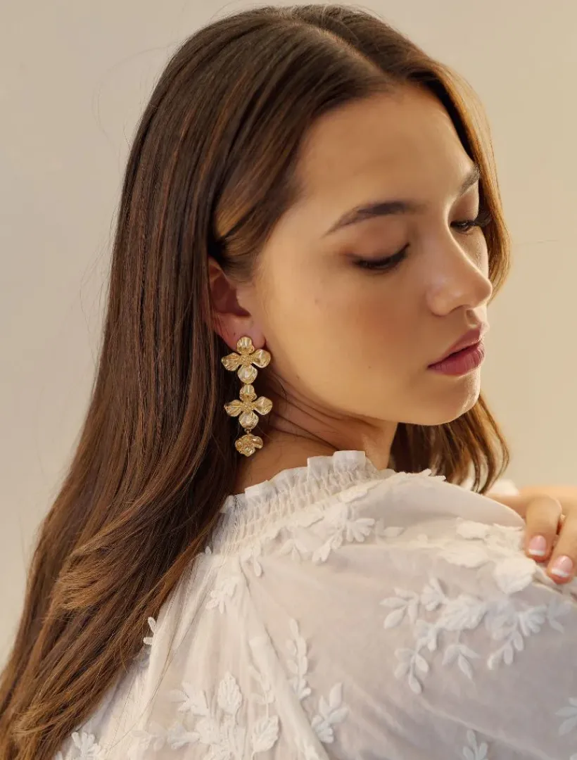 Symposium|Earrings*Zjoosh Symposium Chain Blooms Earrings