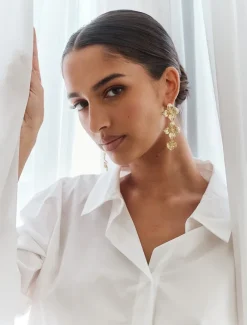 Symposium|Earrings*Zjoosh Symposium Chain Blooms Earrings